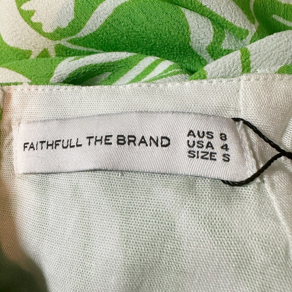 Faithfull The Brand Taormina Floral Crepe Halter Neck Midi Dress - Picture 4 of 14